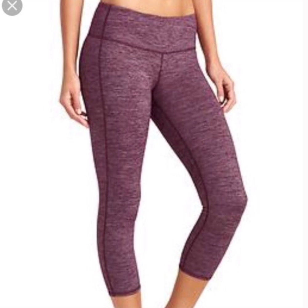 Maroon Athleta Yoga Capris